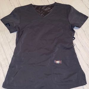 Grey Koi Tech Scrub Top